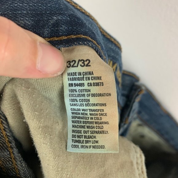 American Eagle Mens Slim Straight Jeans size 32 x 32 - Picture 7 of 8